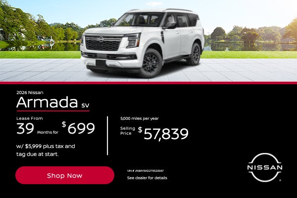 2026 Nissan Armada SV Lease From 39 months $699.