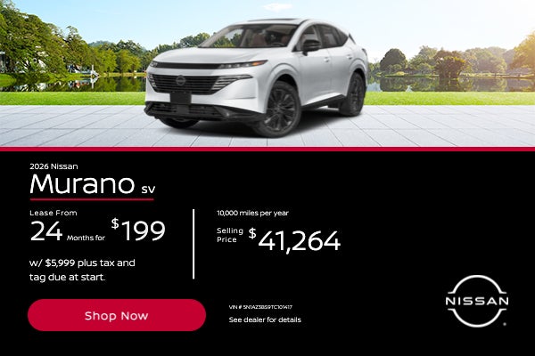 2026 Murano SV Lease From 24 months for $199